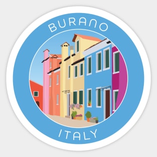 Burano Italy Sticker
